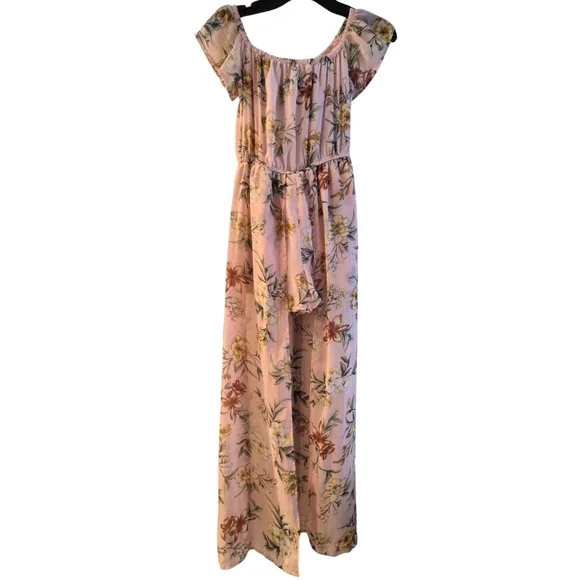 Floral Off-Shoulder Maxi Dress - Picture 2 of 2